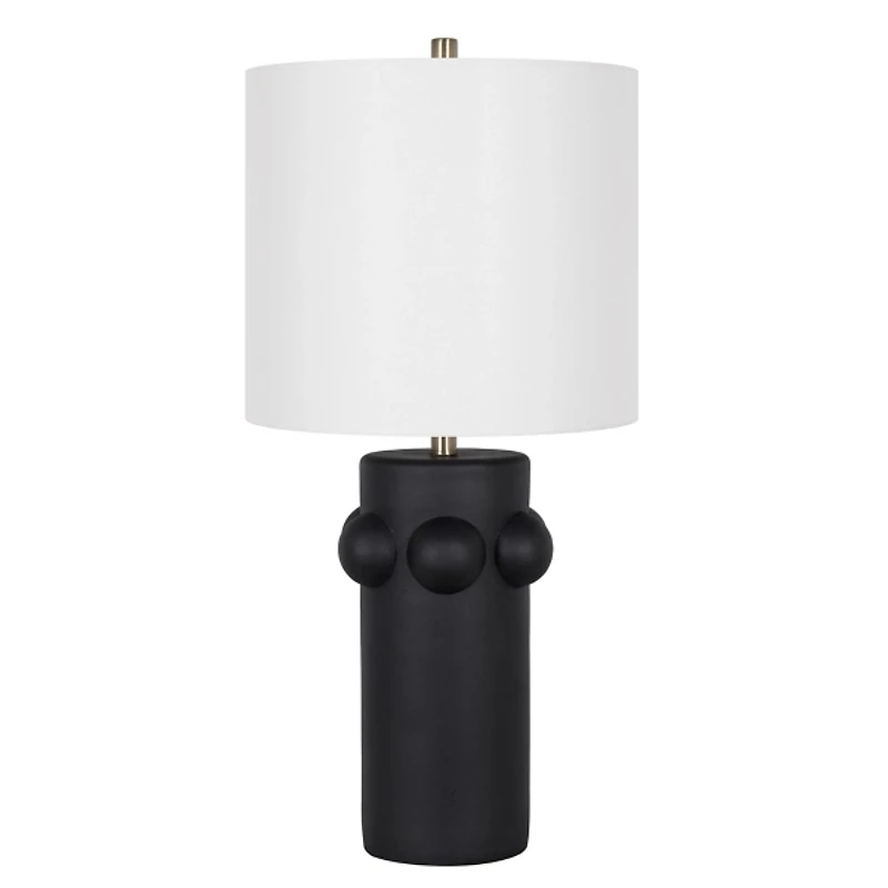 Black Robust Table Lamps, Set of 2