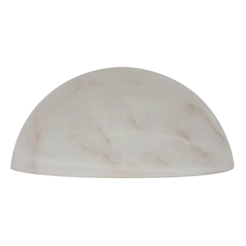 Brushed Bronze Glass Mushroom Shade Table Lamp