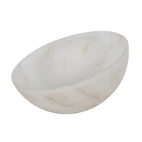 Brushed Bronze Glass Mushroom Shade Table Lamp