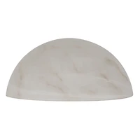 Brushed Bronze Glass Mushroom Shade Floor Lamp