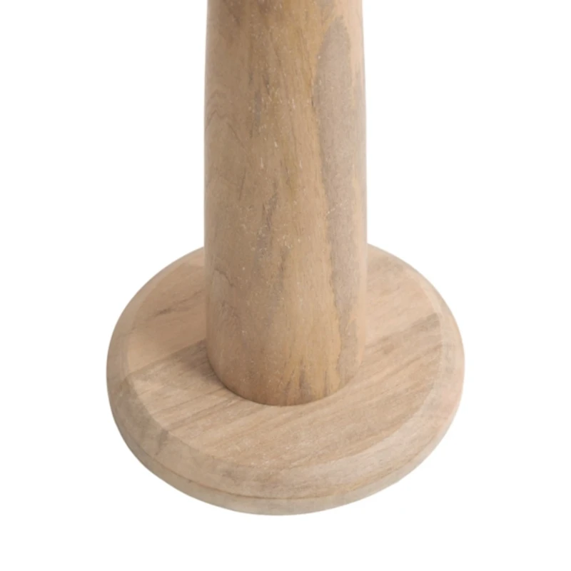 Round Natural Wood Jess Accent Table