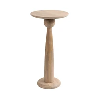 Round Natural Wood Jess Accent Table