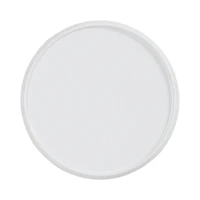 Round White Metal Layla Accent Table