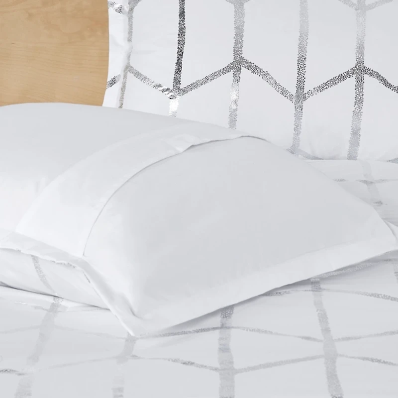 White Metallic 5-pc. California King Comforter Set