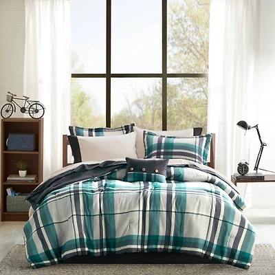 Roger Plaid 7-pc. Twin XL Comforter Set