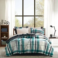 Roger Plaid 9-pc. Queen Comforter Set