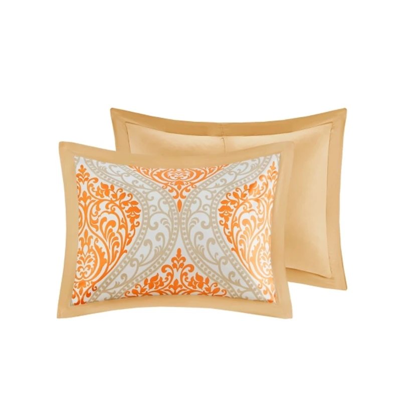 Orange Damask 4-pc. Twin/Twin XL Comforter Set