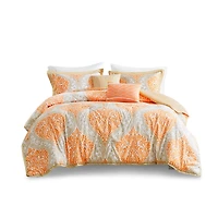 Orange Damask 4-pc. Twin/Twin XL Comforter Set