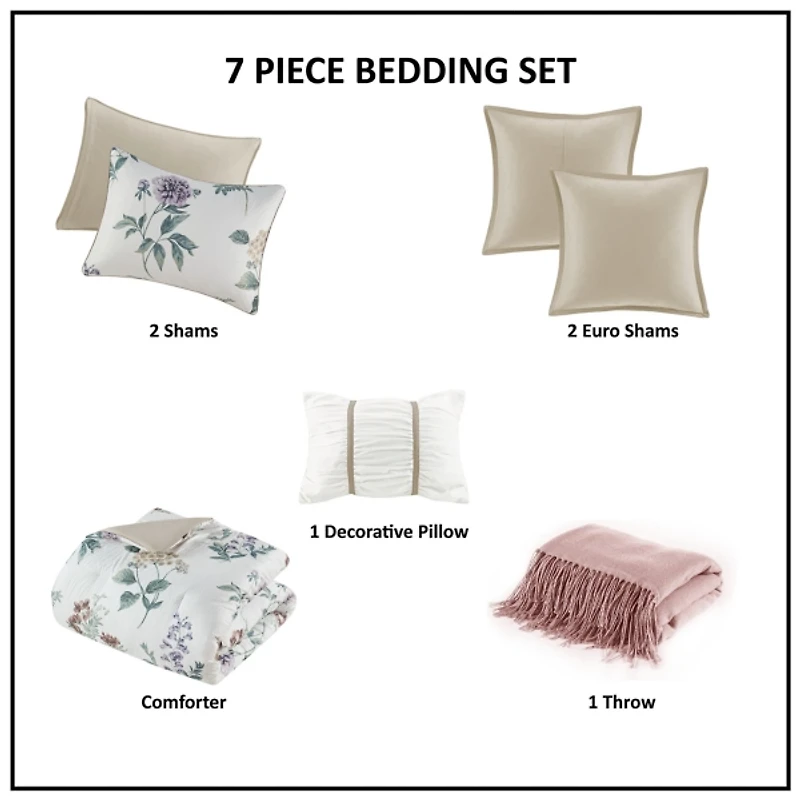 Madison Park Monah 7-pc. King Comforter Set