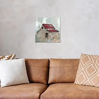 Rainy Day Barn Canvas Art Print