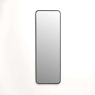 Black Nouveau Panel Wall Mirror