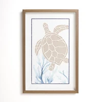 Sea Turtle Shadowbox Wall Plaque
