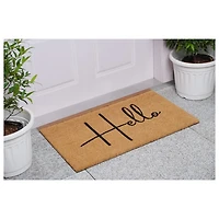 Simple Hello Script Doormat, 36x24