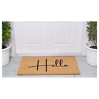 Simple Hello Script Doormat, 36x24