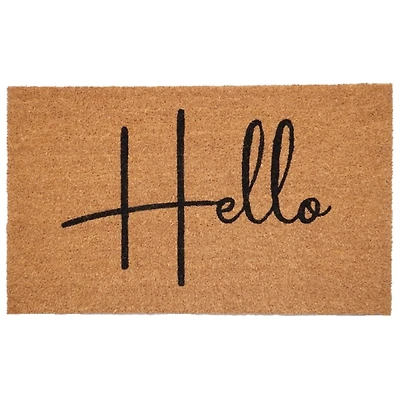 Simple Hello Script Doormat, 36x24
