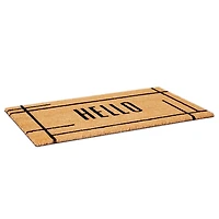 Hello Natural Linear Doormat