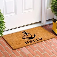 Hello Heart Anchor Doormat