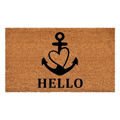 Hello Heart Anchor Doormat