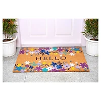 Hello Beauty Floral Doormat