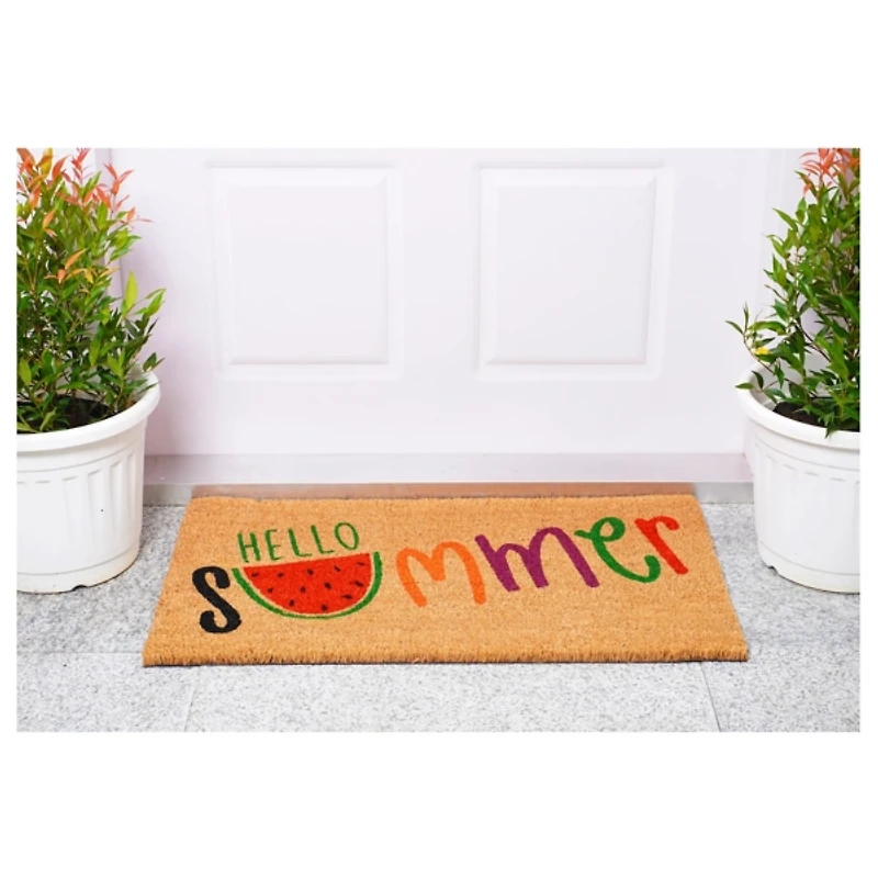 Hello Summer Watermelon Doormat