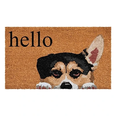 Pembroke Welsh Corgi Hello Doormat
