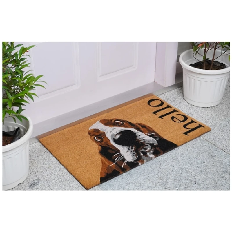 Basset Hound Hello Doormat