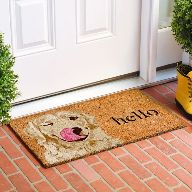 Golden Retriever Hello Doormat