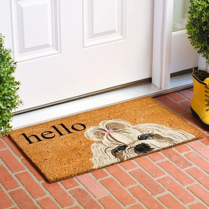 Shih Tzu Coir Doormat