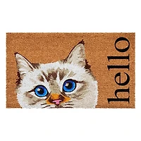 Birman Cat Hello Doormat