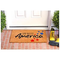 God Bless America Stars Doormat