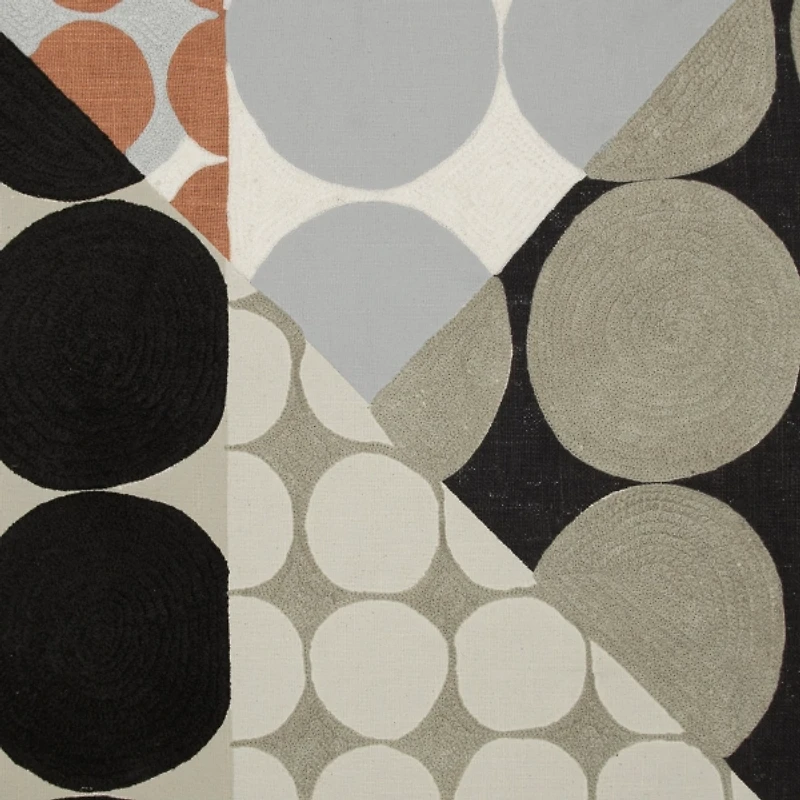 Contemporary Geometric Dots Throw Pillow