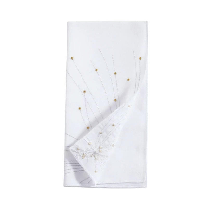 Gold Cascading Firework Napkins, Set of 4