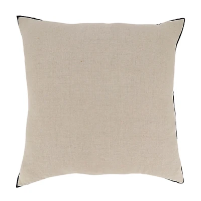 Tan Fringe Diamond Throw Pillow Cover
