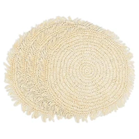 Cream Rustic Raffia Placemats, Set of 4
