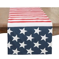 Stars and Stripes Patriotic Table Runner