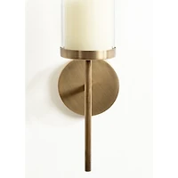 Gold Metal Modern Torch Wall Sconce