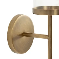 Gold Metal Modern Torch Wall Sconce