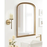 Gold Metal Modern Torch Wall Sconce