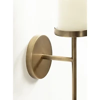 Gold Metal Modern Torch Wall Sconce
