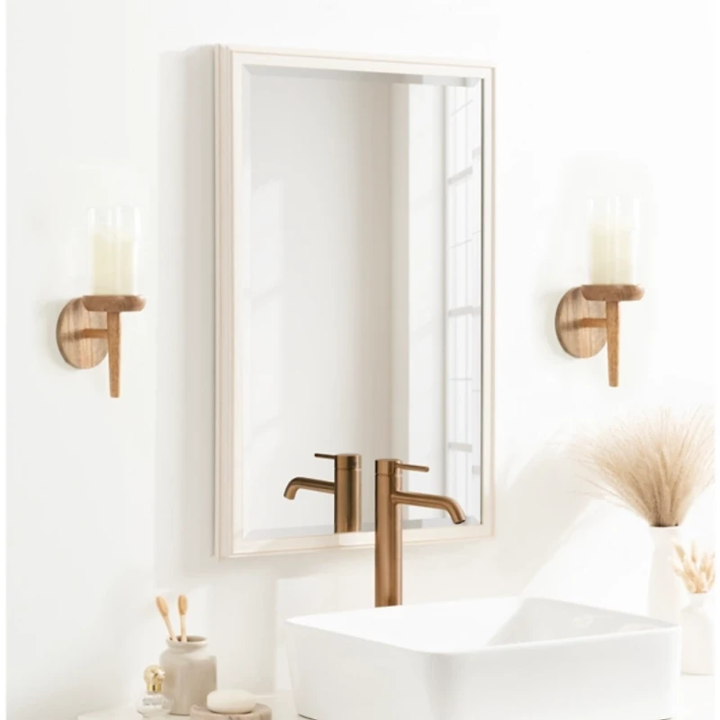 Natural Wood Torch Sconce