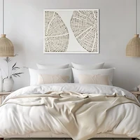 Sand Dollar Rice Paper Shadowbox Wall Plaque