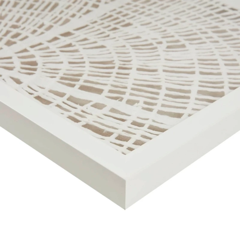 Sand Dollar Rice Paper Shadowbox Wall Plaque