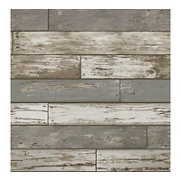 Gray Reclaimed Wood Peel & Stick Wallpaper
