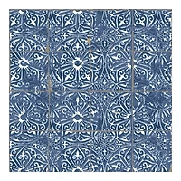 Blue Provincial Tiles Peel & Stick Wallpaper