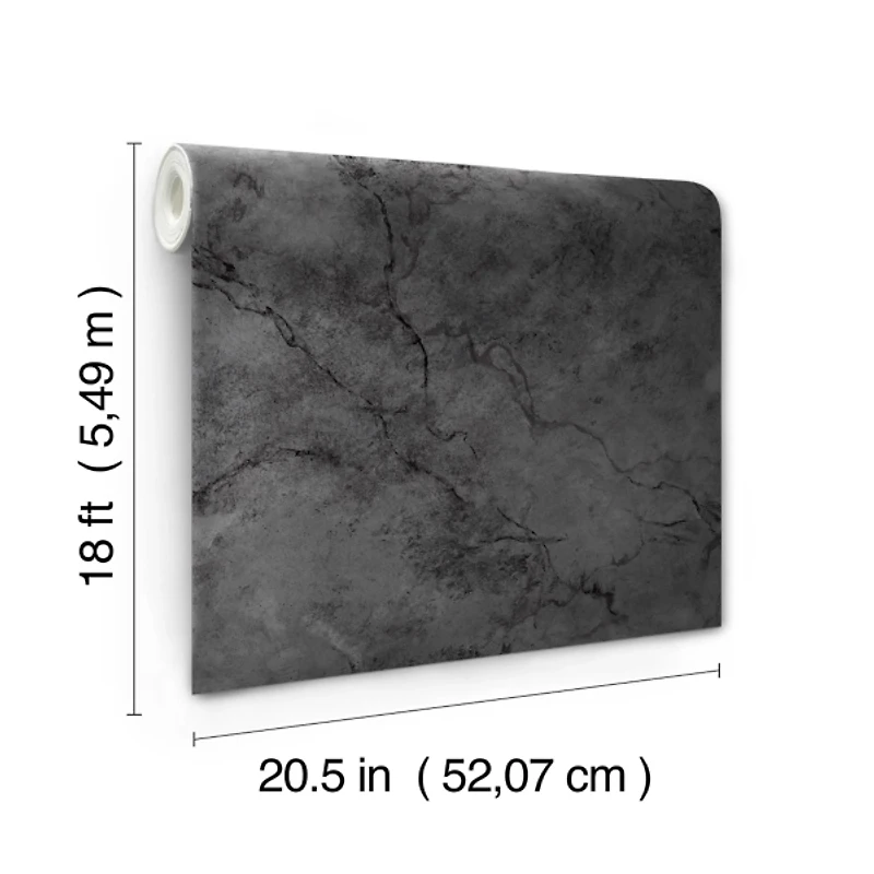 Black Marble Peel & Stick Wallpaper