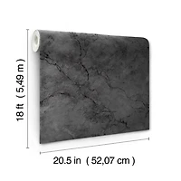 Black Marble Peel & Stick Wallpaper