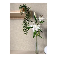 Tan Textured Poplin Peel & Stick Wallpaper