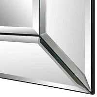 Frameless Beveled Square Mirrors, Set of 2