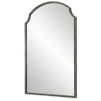 Dark Bronze Arched Scallop Edge Wall Mirror
