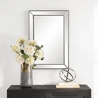 Dark Bronze Bevel Rectangle Wall Mirror